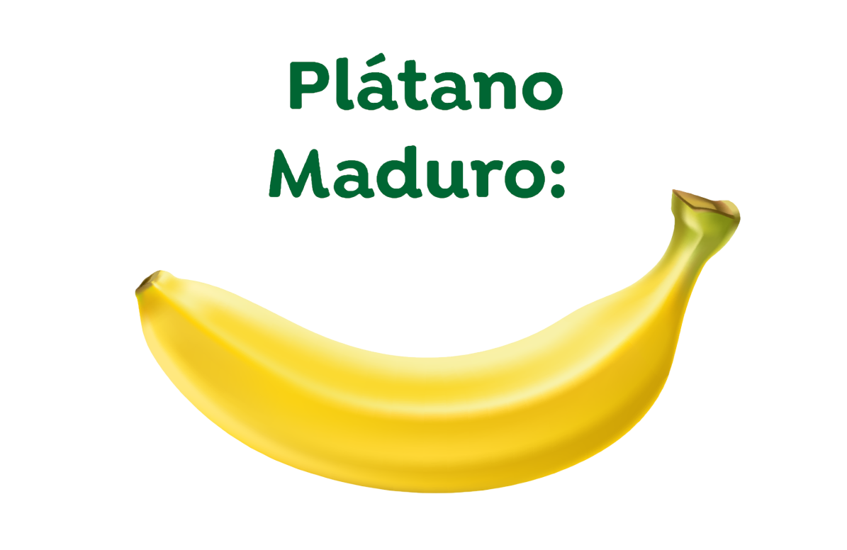 Plátano maduro para consumo directo