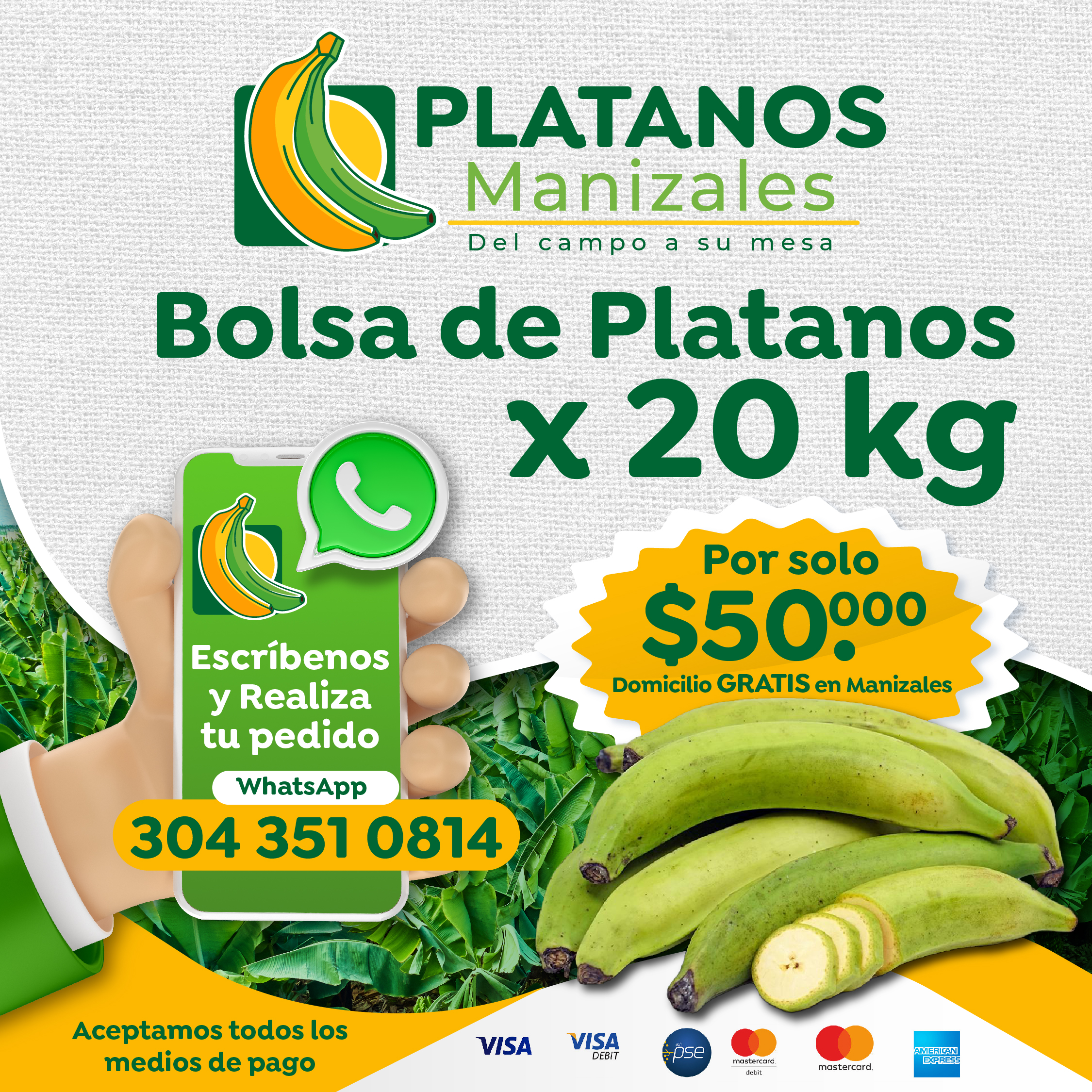 Imagen promocional platanos manizales